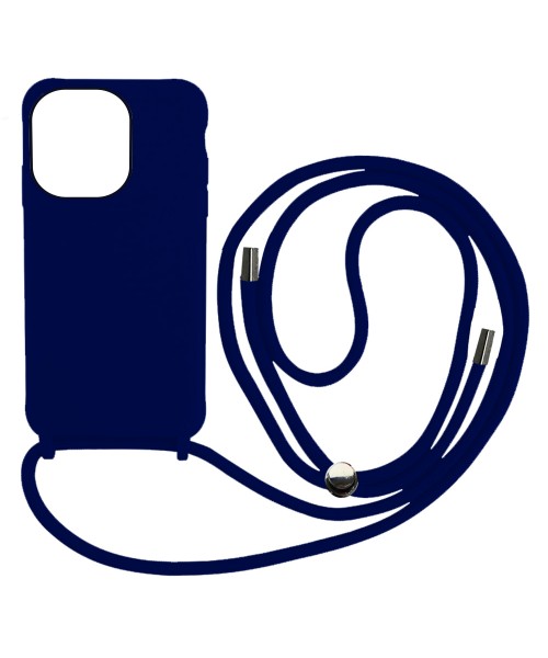Liquid Back Cover Σιλικόνης με Κορδόνι Για (XIAOMI  REDMI 10A) - Μπλε