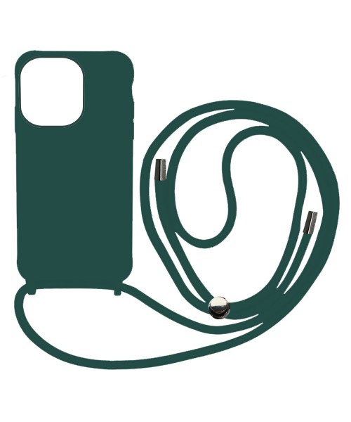 Liquid Back Cover Σιλικόνης με Κορδόνι Για (XIAOMI  REDMI 10A) - Σκούρο Πράσινο