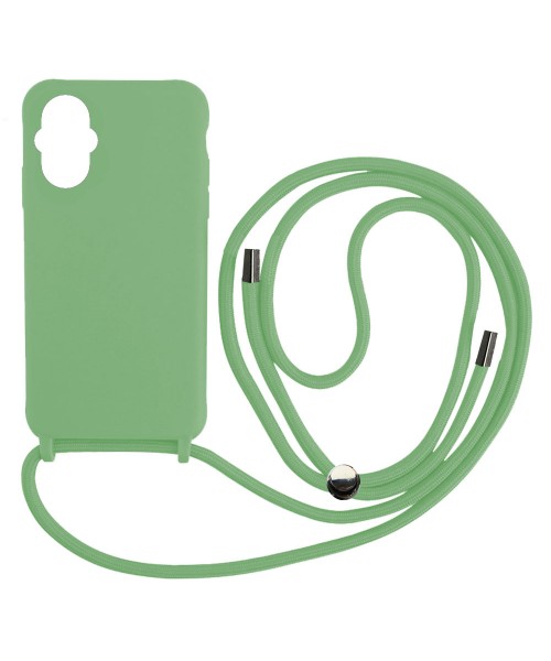 Liquid Back Cover Σιλικόνης με Κορδόνι Για (XIAOMI  POCO M5 ) - Ανοιχτό Πράσινο