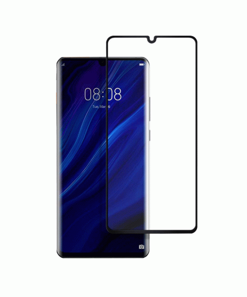 HUAWEI P30 OEM Full Face & Full Glue Tempered Glass Screen Protector Black