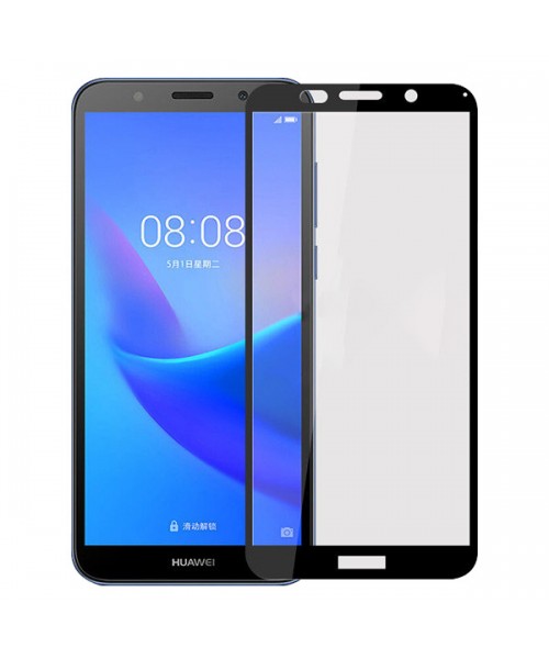 HUAWEI Y5 2018 OEM Full Face & Full Glue Tempered Glass Screen Protector Black