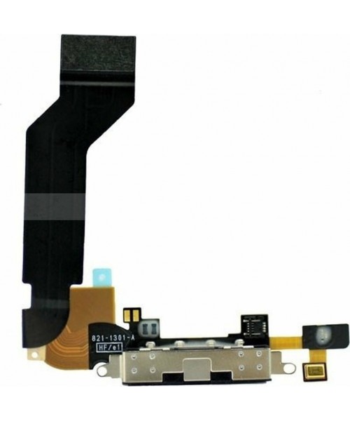 OEM Καλωδιοταινία με Θύρα Φόρτισης για iPhone 4S Μαυρο