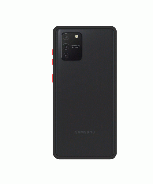 OEM ULTRA HYBIRD BORDER MATTE CASE FOR SAMSUNG GALAXY NOTE 10 LITE - BLACK