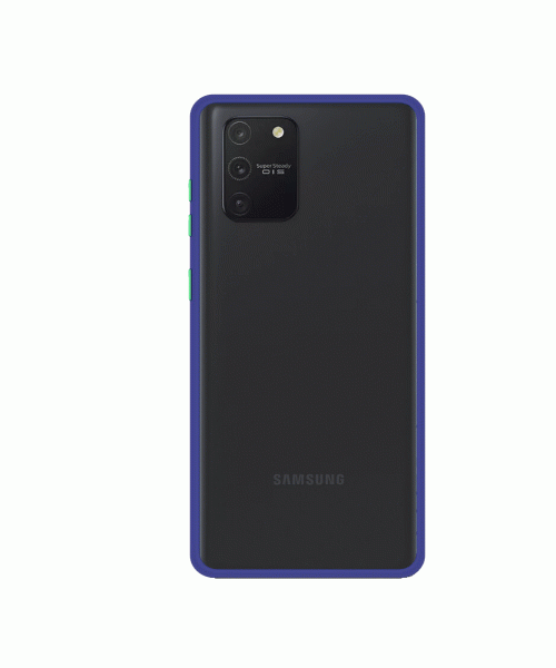 OEM ULTRA HYBIRD BORDER MATTE CASE FOR SAMSUNG GALAXY NOTE 10 LITE - BLUE