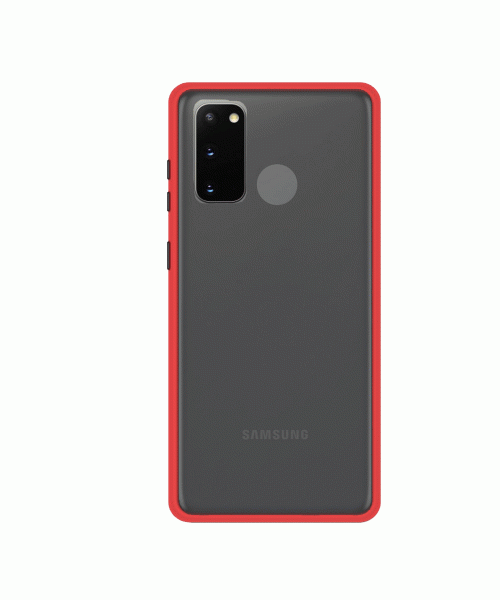 OEM ULTRA HYBIRD BORDER MATTE CASE FOR SAMSUNG GALAXY S20  - RED