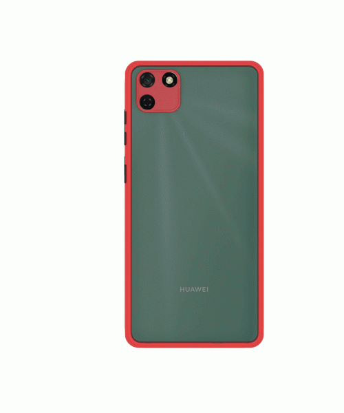 OEM ULTRA HYBIRD BORDER MATTE CASE FOR HUAWEI Y5P - RED