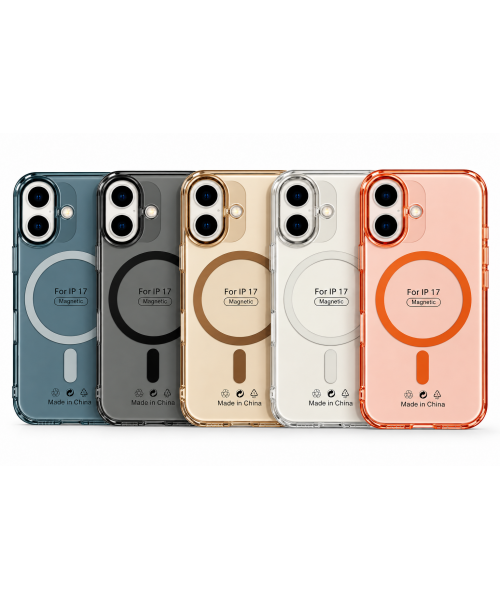 Premium Σκληρή Πλαστική Θήκη iPhone 17 με Magnetic Ring