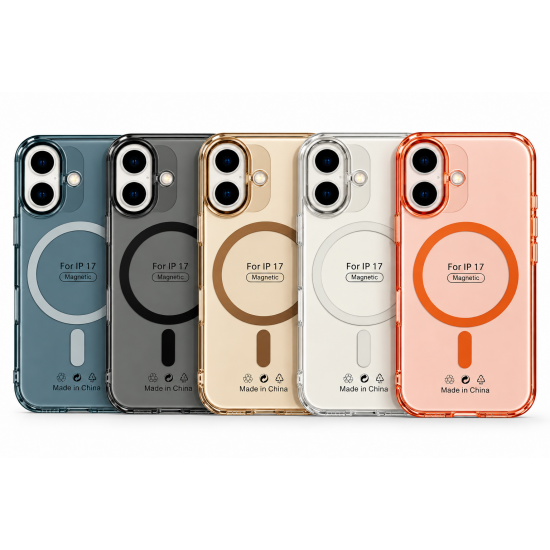 Premium Σκληρή Πλαστική Θήκη iPhone 17 με Magnetic Ring