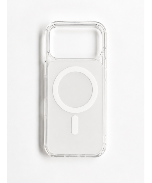 Θήκη MagSafe για iPhone 17 Pro Διάφανη με Λεύκη Πλάτη