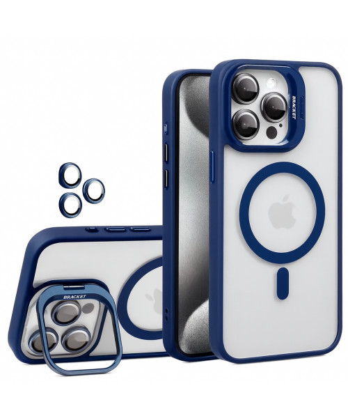 Διαφανής Θήκη iPhone 11 με MagSafe, Kickstand & Προστασία Κάμερας – Αντικραδασμική Μπλέ