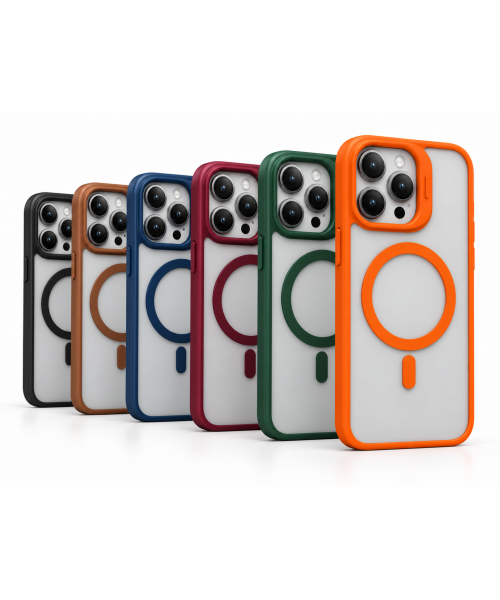 Διαφανής Θήκη iPhone 15  με MagSafe, Kickstand & Προστασία Κάμερας – Αντικραδασμική 
