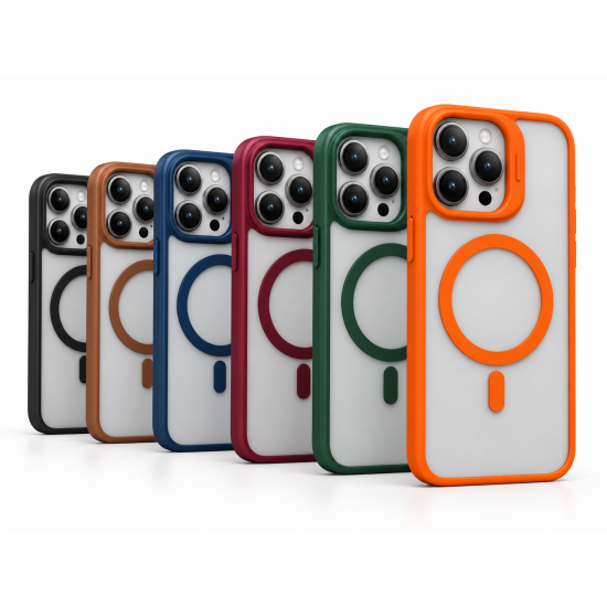 Διαφανής Θήκη iPhone 16 με MagSafe, Kickstand & Προστασία Κάμερας – Αντικραδασμική 