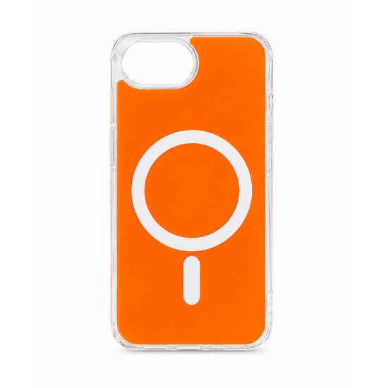 Θήκη iPhone 17e Magnetic Ring με Διάφανο Περίγραμμα – Πορτοκαλί