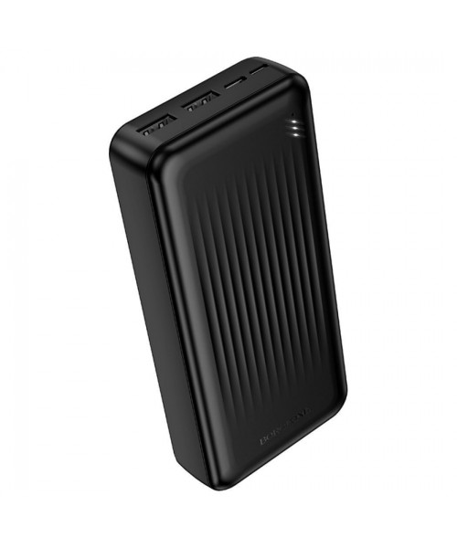 Borofone BJ78B Power Bank 30000mAh με 2 Θύρες USB-A και 2 Θύρες USB-C Μαύρο