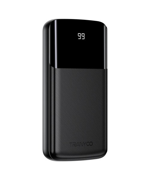 Tranyoo T-D09 Power Bank 10000mAh με Ψηφιακή LED Ένδειξη – Μαύρο