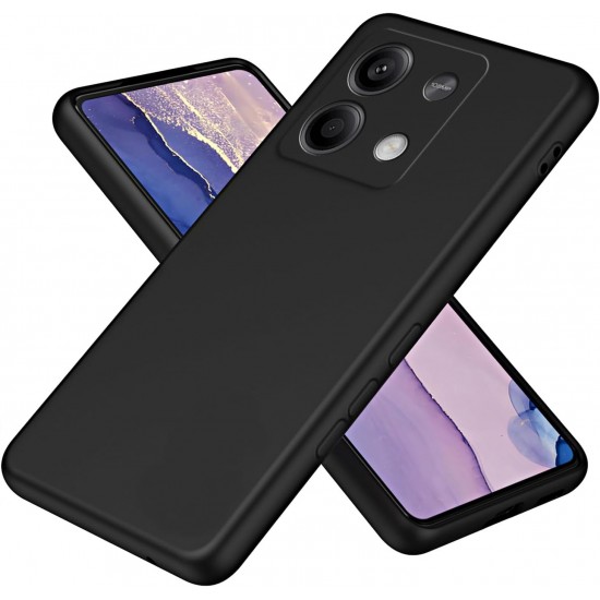 Θήκη Siipro για XIAOMI redmi note 13  -4G Silicone Tpu Soft Touch -μαύρο