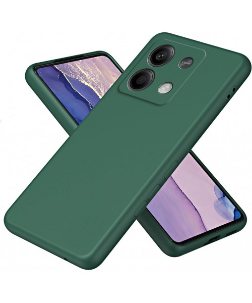 Θήκη Siipro για XIAOMI redmi note 13 pro -4G Silicone Tpu Soft Touch -Σκούρο Πράσινο