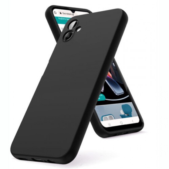 Θήκη Siiproγια Samsung Galaxy A07 Silicone Tpu Soft Touch -Μαύρο
