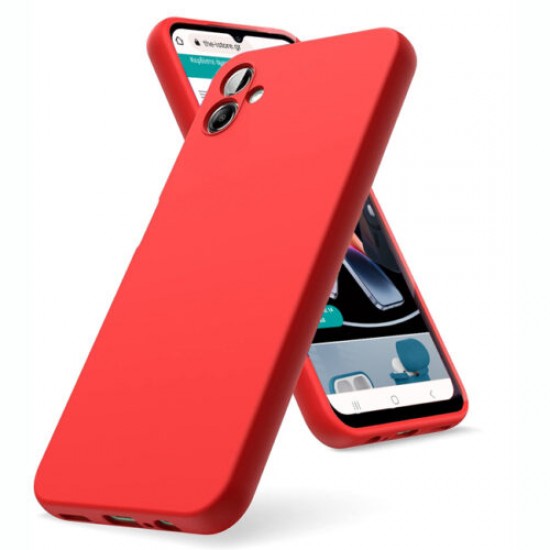 Θήκη Siiproγια Samsung Galaxy A07 Silicone Tpu Soft Touch -Κόκκινο