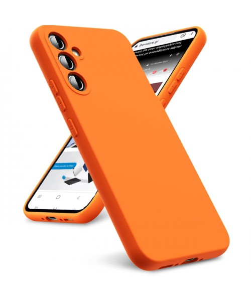 Θήκη Siiproγια Samsung Galaxy A56 5G Silicone Tpu Soft Touch -Πορτοκαλί
