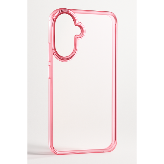 Διαφανής Θήκη Siipro για Samsung A36 με Ροζ Περιγράμματα και στην Κάμερα