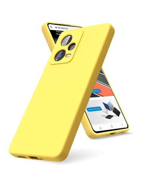 Θήκη Siipro για XIAOMI Redmi note  12 pro  -5G  Silicone Tpu Soft Touch -Κίτρινο