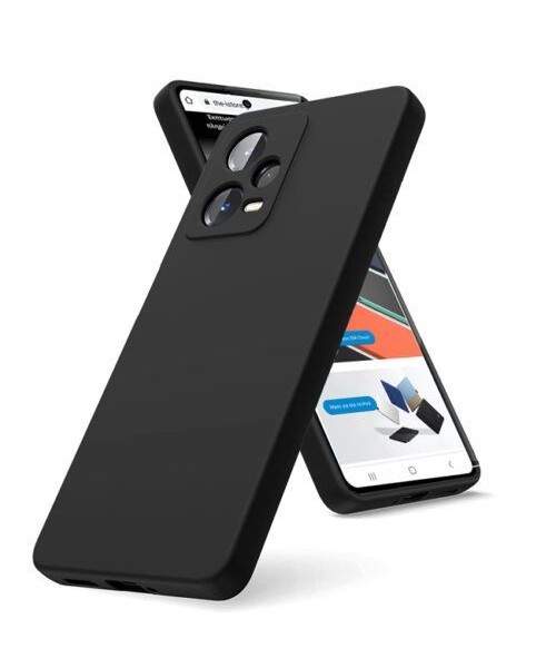 Θήκη Siipro για XIAOMI Redmi note 12 pro -5G Silicone Tpu Soft Touch -μαύρο
