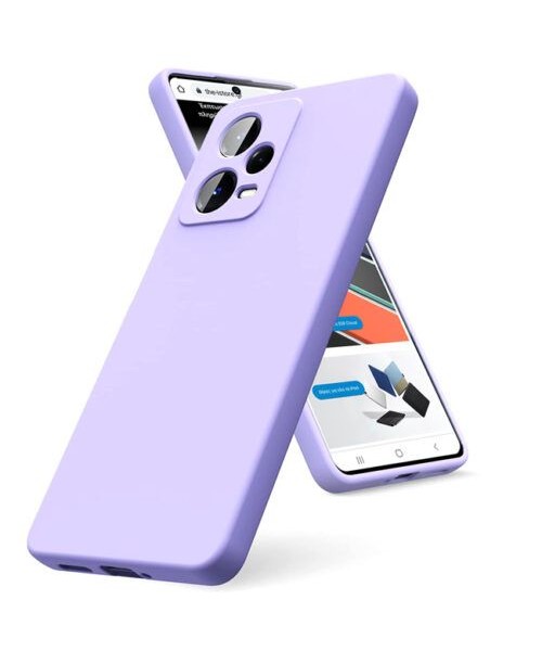 Θήκη Siipro για XIAOMI Redmi note  12 pro  -5G  Silicone Tpu Soft Touch -Λίλα