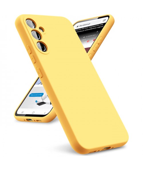 Θήκη Siiproγια Samsung GalaxyA56 5G Silicone Tpu Soft Touch -Κίτρινο