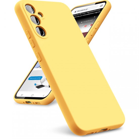 Θήκη Siiproγια Samsung Galaxy S25 FE 5G Silicone Tpu Soft Touch -Κίτρινο