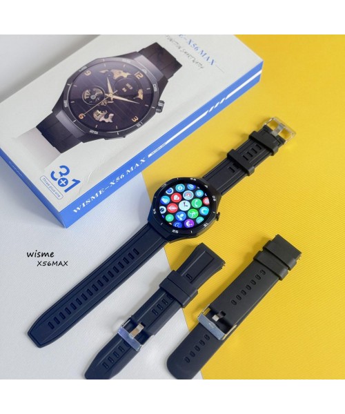 Smartwatch WISME X56 Max – Πολυλειτουργικό Ρολόι με Αλλαγή Λουριών