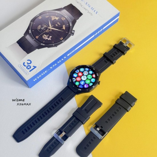 Smartwatch WISME X56 Max – Πολυλειτουργικό Ρολόι με Αλλαγή Λουριών