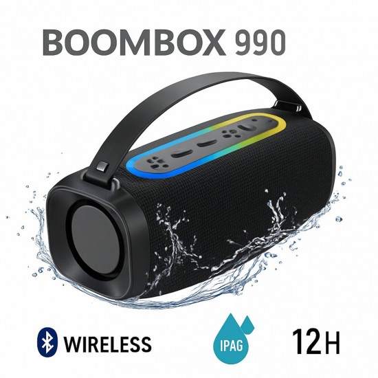 BOOMBOX 990 – Ασύρματο Ηχείο Υψηλής Απόδοσης BOOMBOX 990 – Ασύρματο Ηχείο Υψηλής Απόδοσης