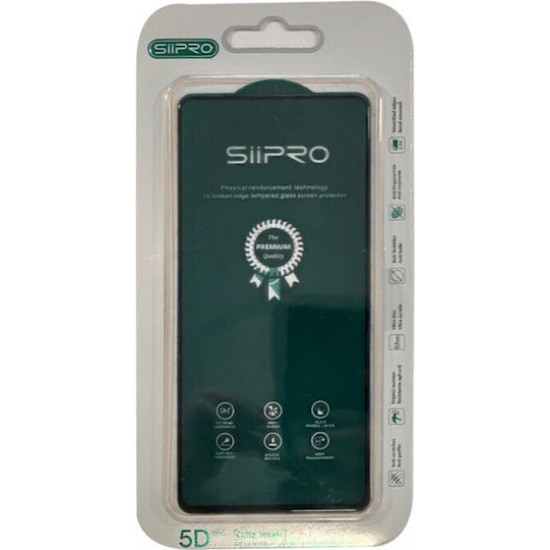 SiiPro 5D Full Face Tempered Glass 1τμχ Μαύρο (Samsung A7 2018)