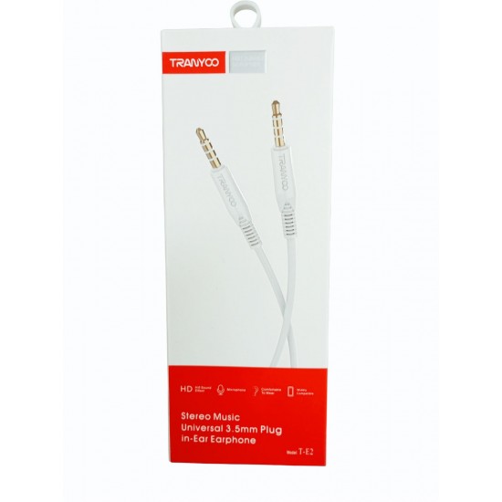 Καλώδιο ήχου Tranyoo 3.5mm - T-E2 - Λευκό Καλώδιο ήχου Tranyoo 3.5mm - T-E2 - Λευκό