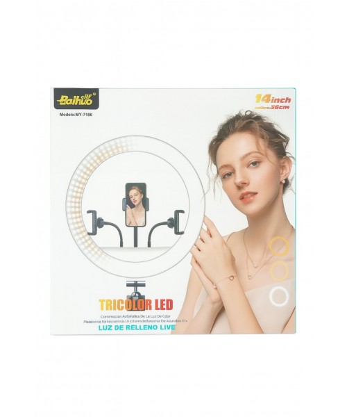 Δαχτυλίδι Φωτισμού LED 14'' με Βάση για Κινητό – MY-7186